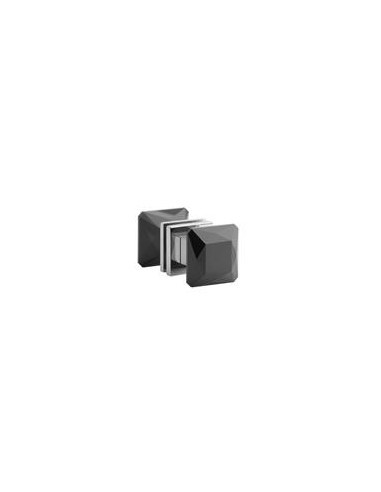 UCHWYT MEBLOWY APRILE 1065-M LC/BK - CHROM POLEROWANY / CZARNY KRYSZTAŁ