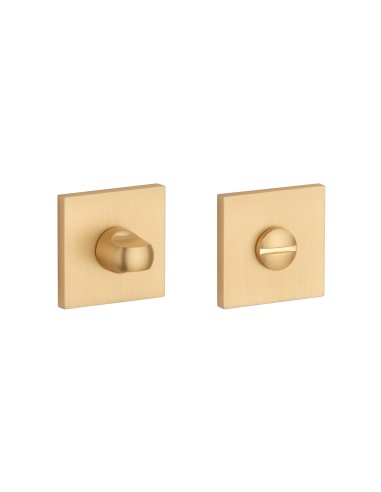 ROZETA STILE Q SLIM 7MM GOLD SATIN - ZŁOTY MATOWY WC 4X4