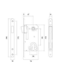 ZAMEK MAGNETYCZNY 2868X50 36 - NIKIEL 85 PZ 2